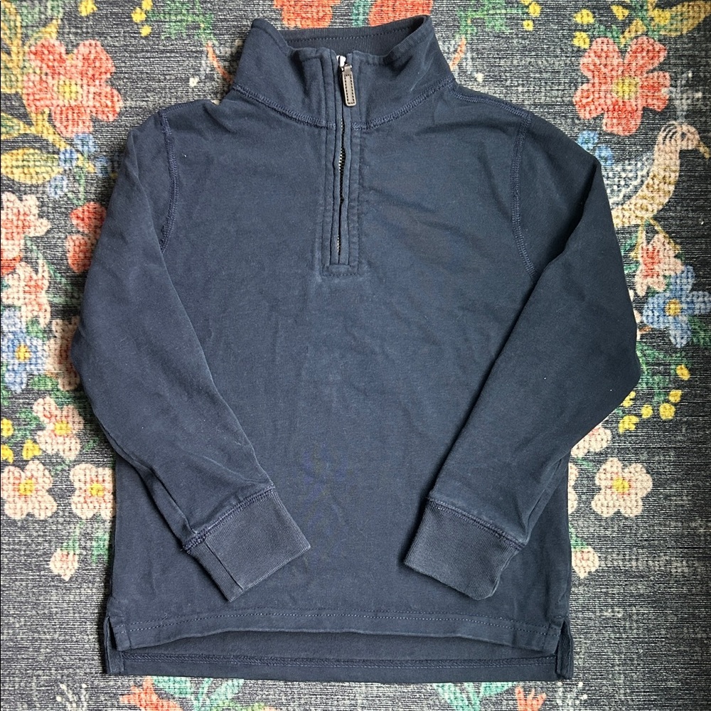 Crewcuts Boys Navy Blue Half-Zip Pullover, Size Small (6-7)